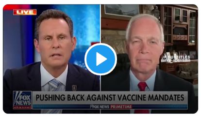 “米国にFDAが承認したワクチンはありません” ロン・ジョンソン上院議員