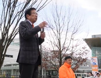 2/20に福井駅前で行った街頭演説の動画をYouTubeにアップしました